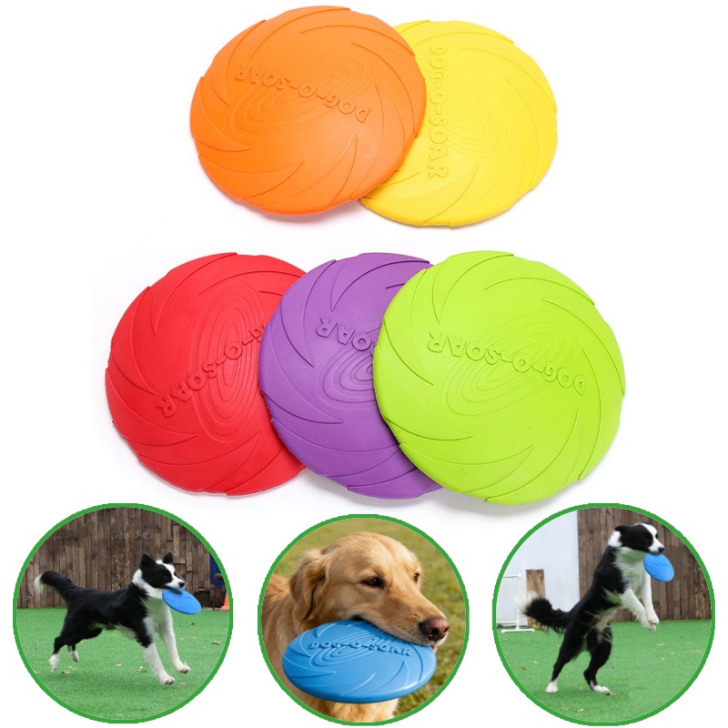 Frisbee Freestyle Disc - Игрушки для собак: Мягкий силиконовый летающий