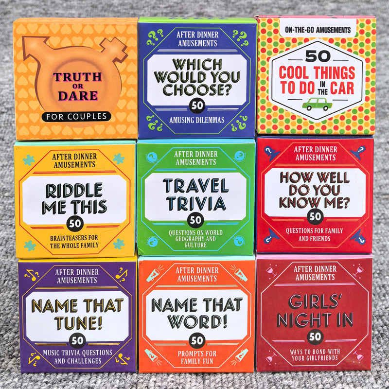 Party Games Cards - 50 шт. карты с аммизами после